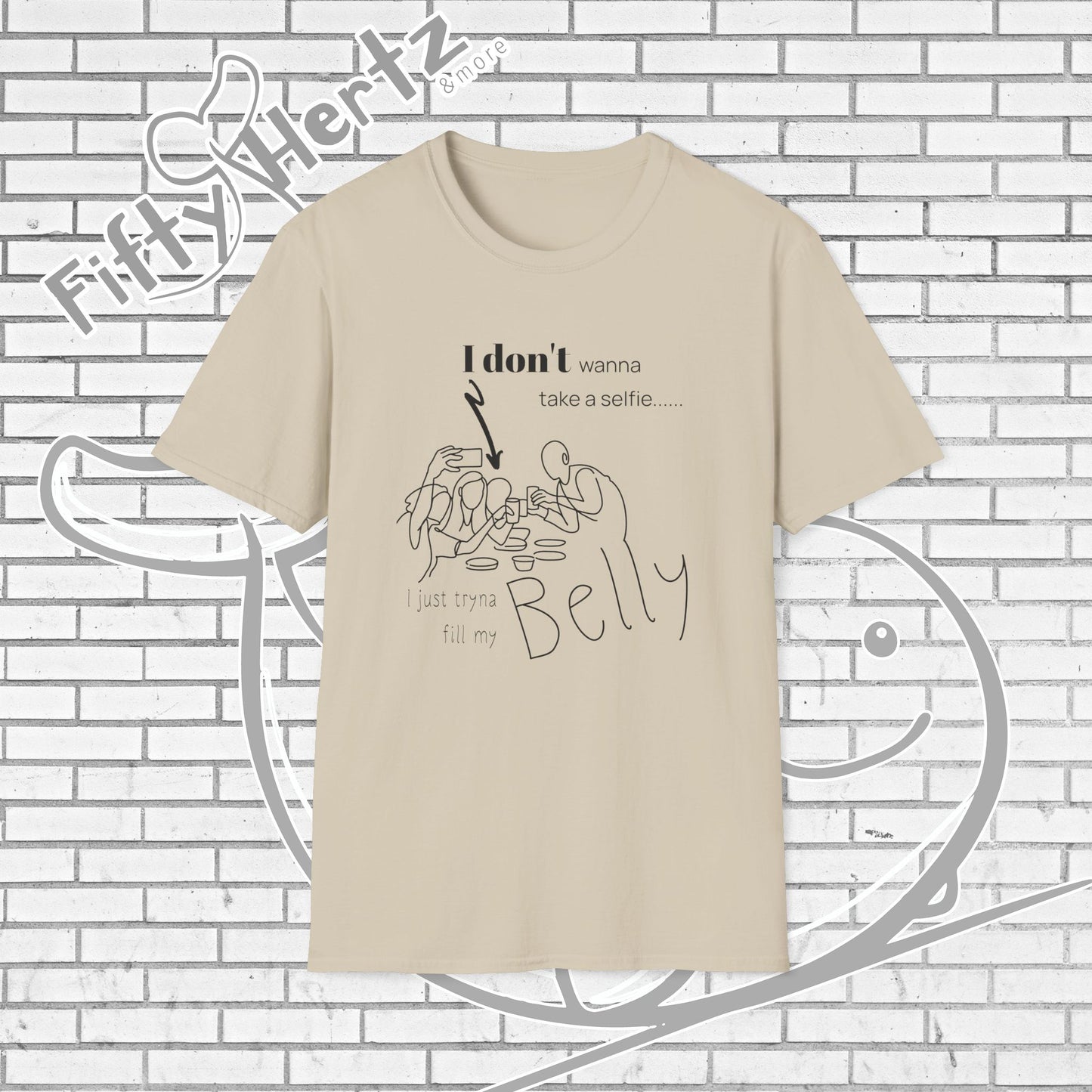 No Selfie (Light) Unisex T-Shirt