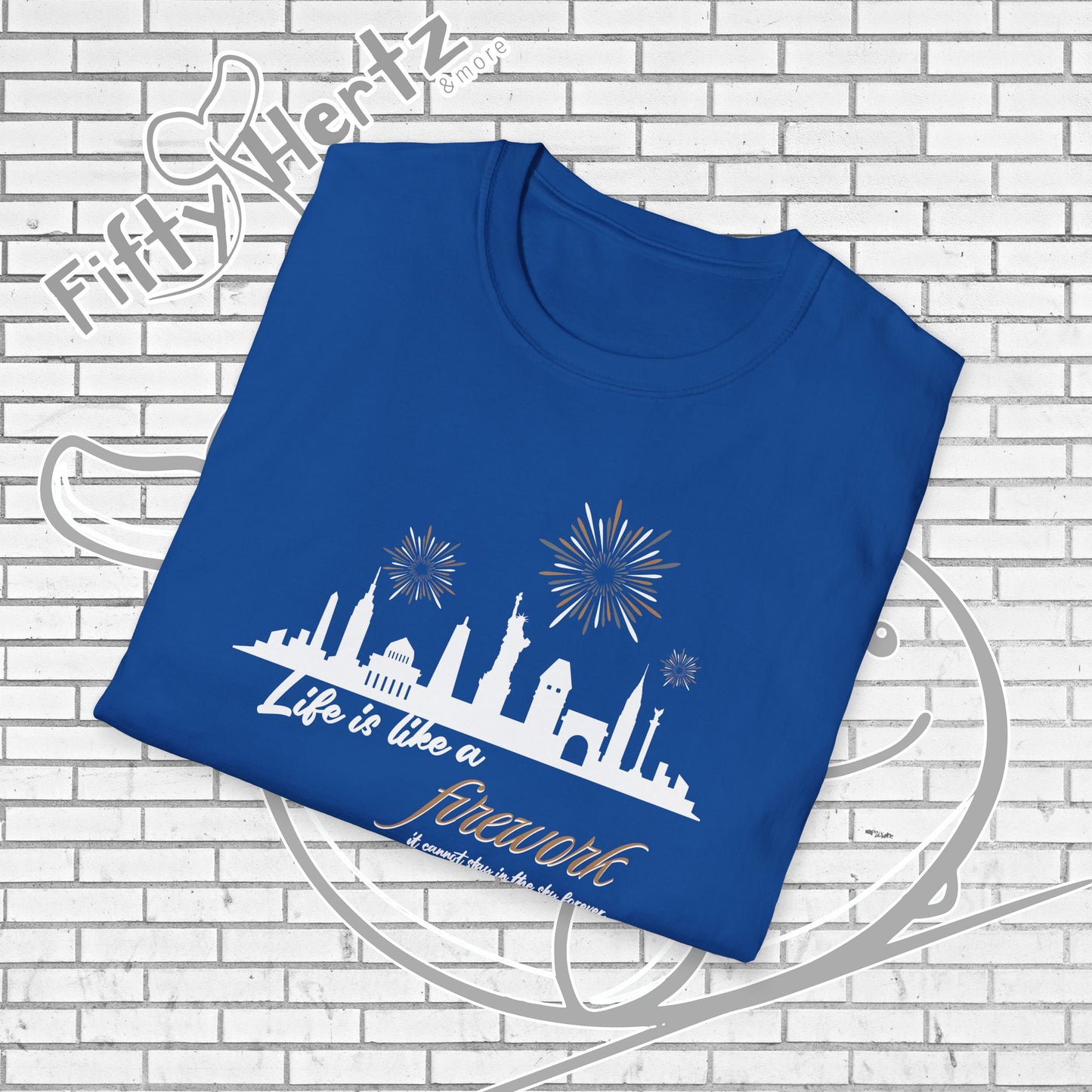 NYC firework (Dark) Unisex T-Shirt