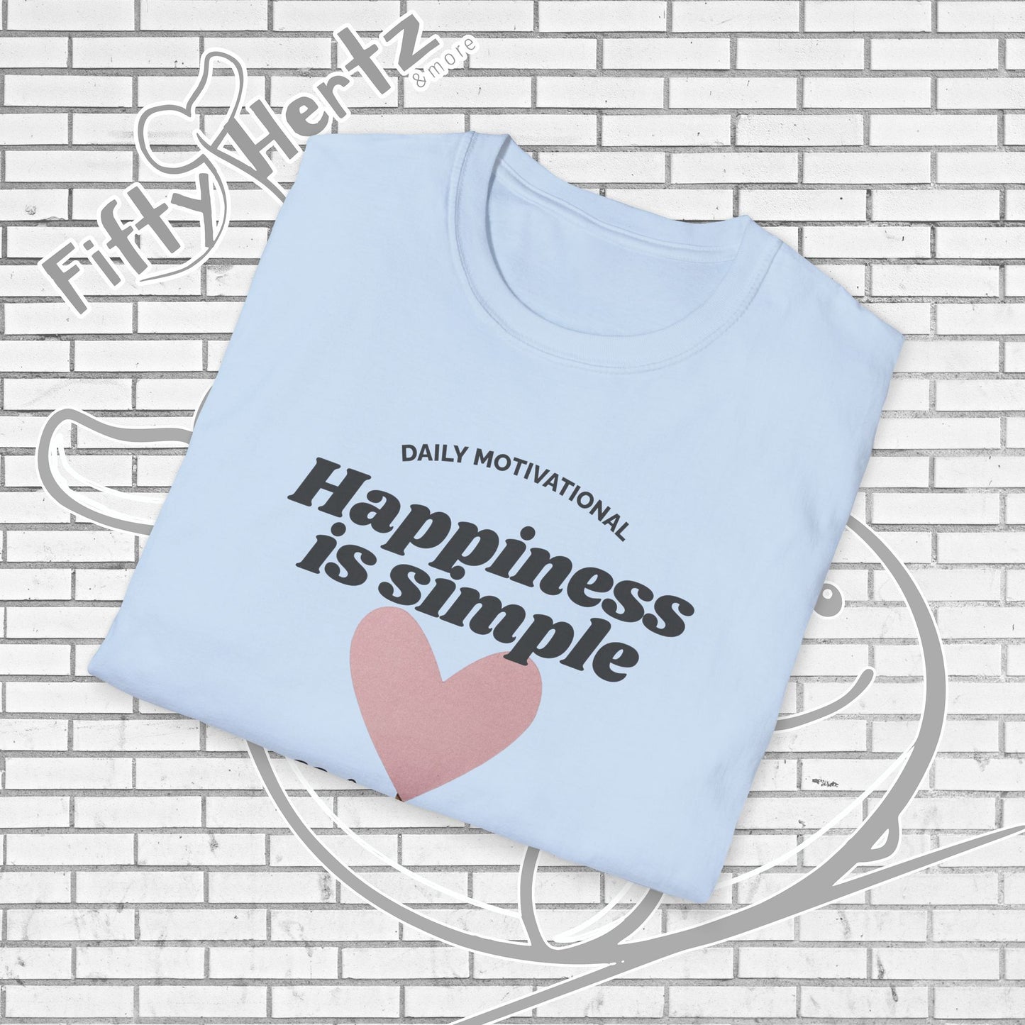 Simple Happiness (Light) Unisex T-Shirt