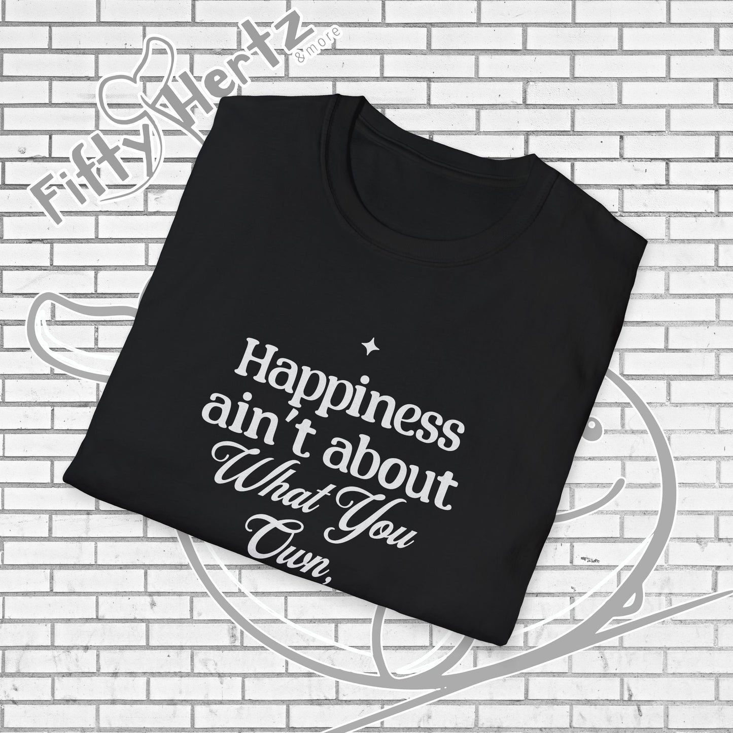 Happiness=let-go (Dark) Unisex T-Shirt