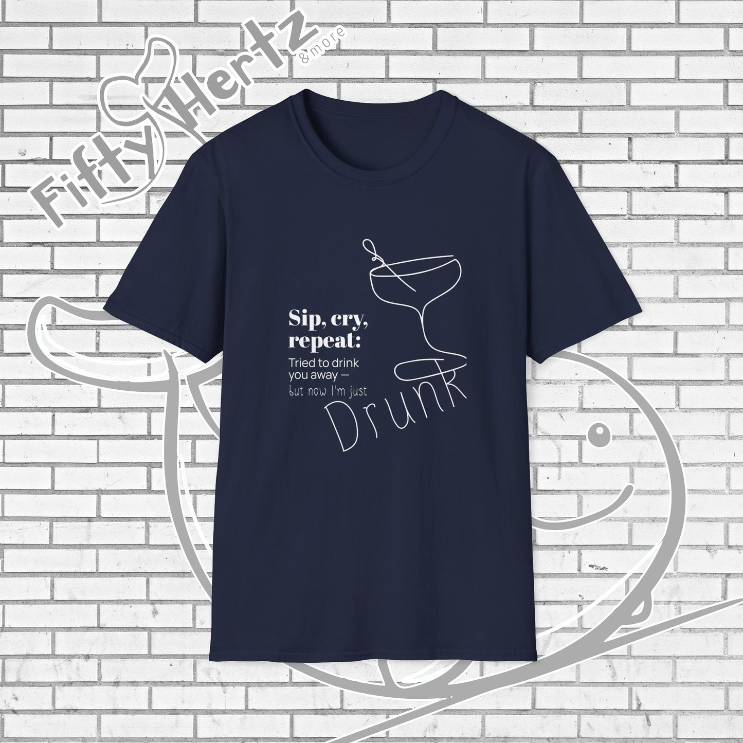 Sip, Cry, repeat (Dark) Unisex T-Shirt