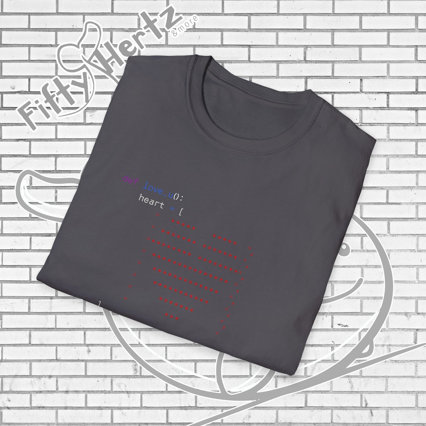 Coding for LOVE (Dark) Unisex T-Shirt