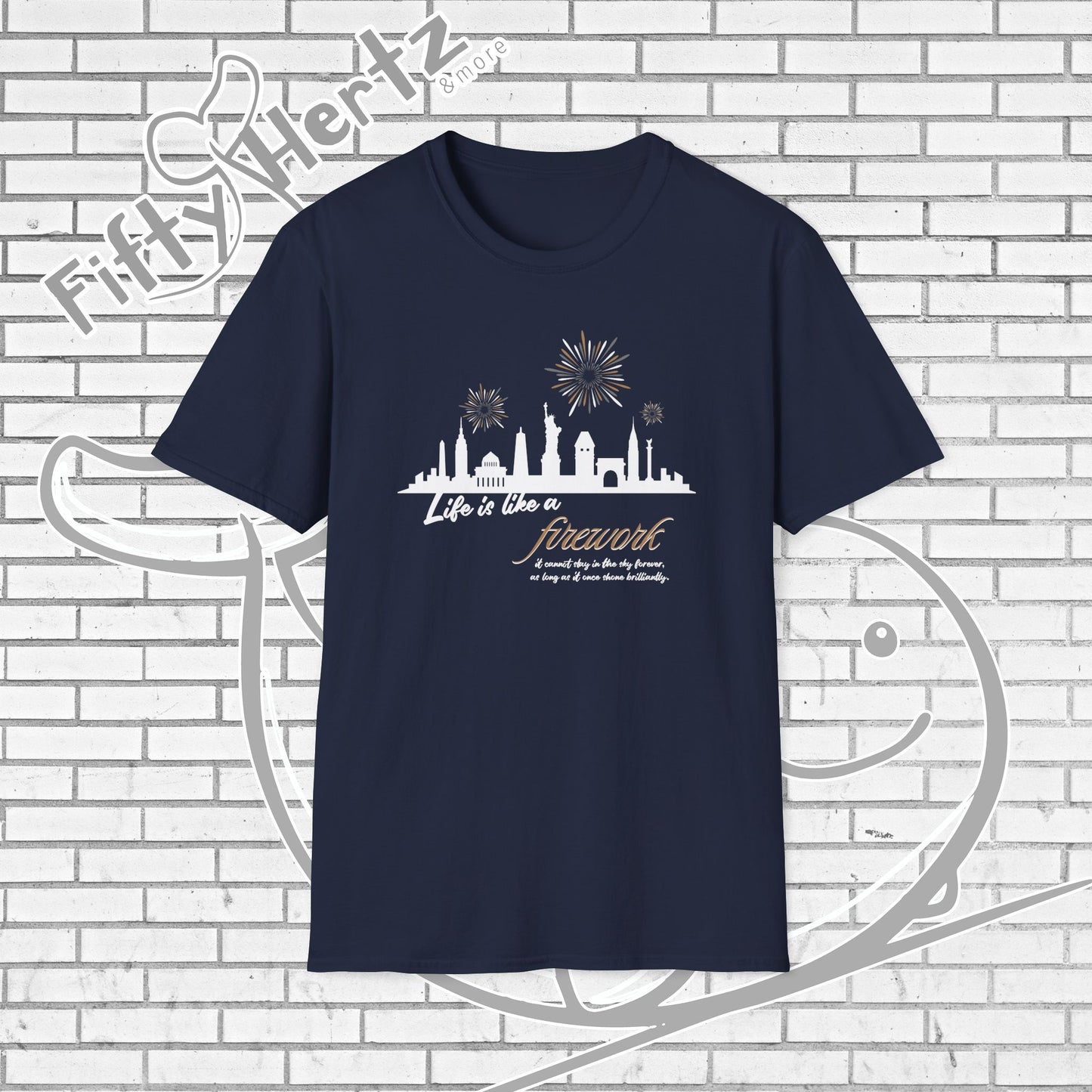 NYC firework (Dark) Unisex T-Shirt