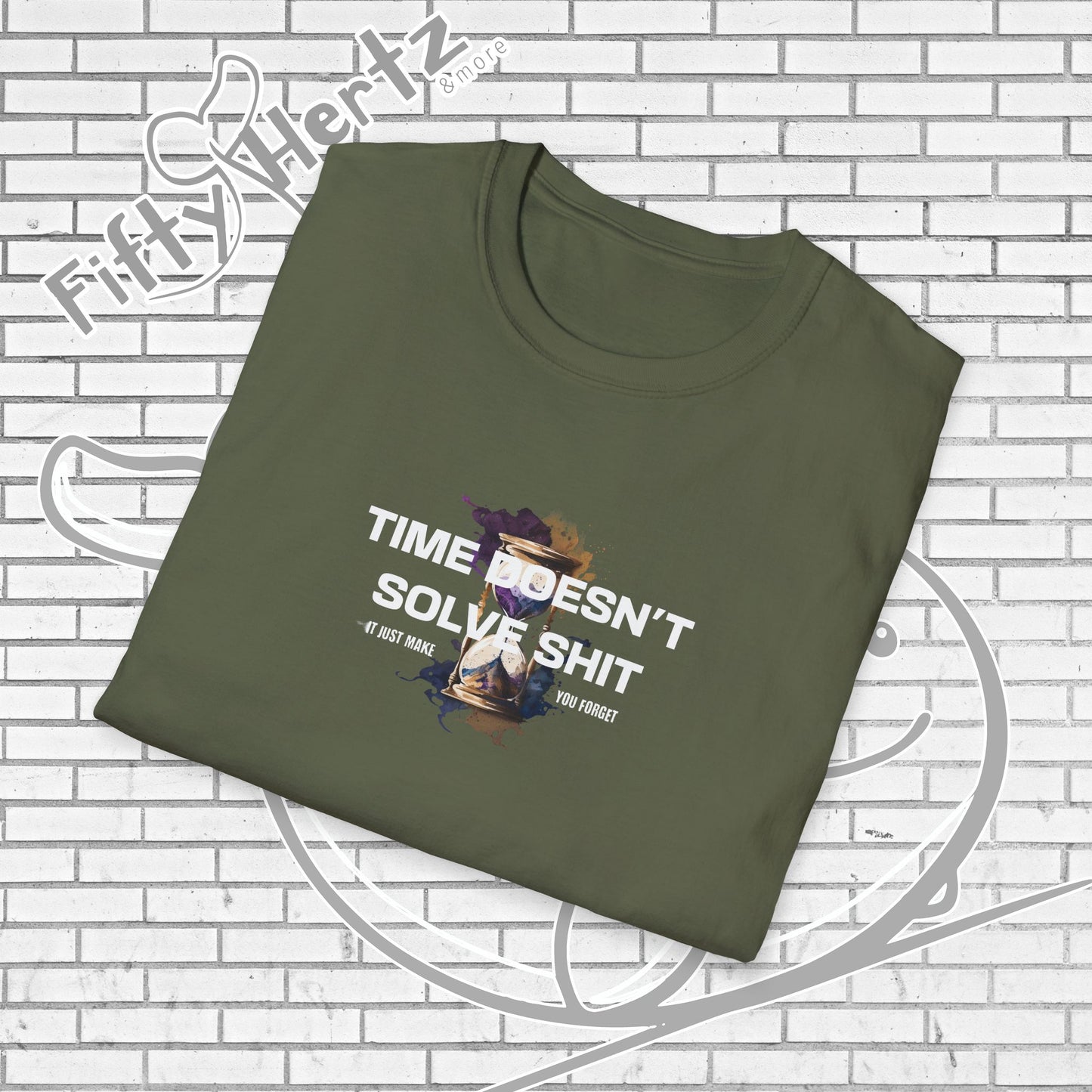 Time doesn't Solve (Dark) Unisex T-Shirt