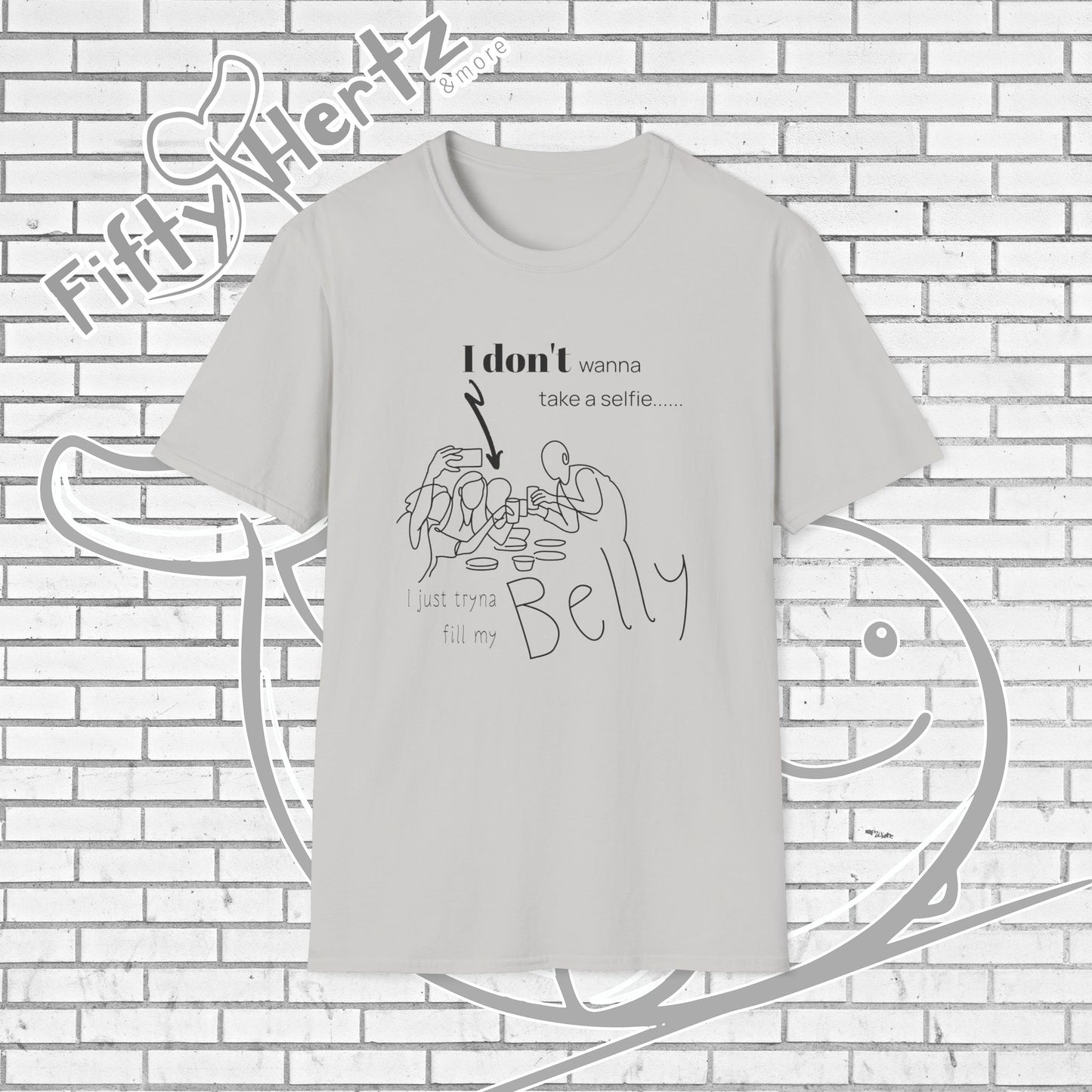 No Selfie (Light) Unisex T-Shirt
