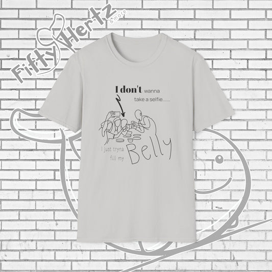 No Selfie (Light) Unisex T-Shirt