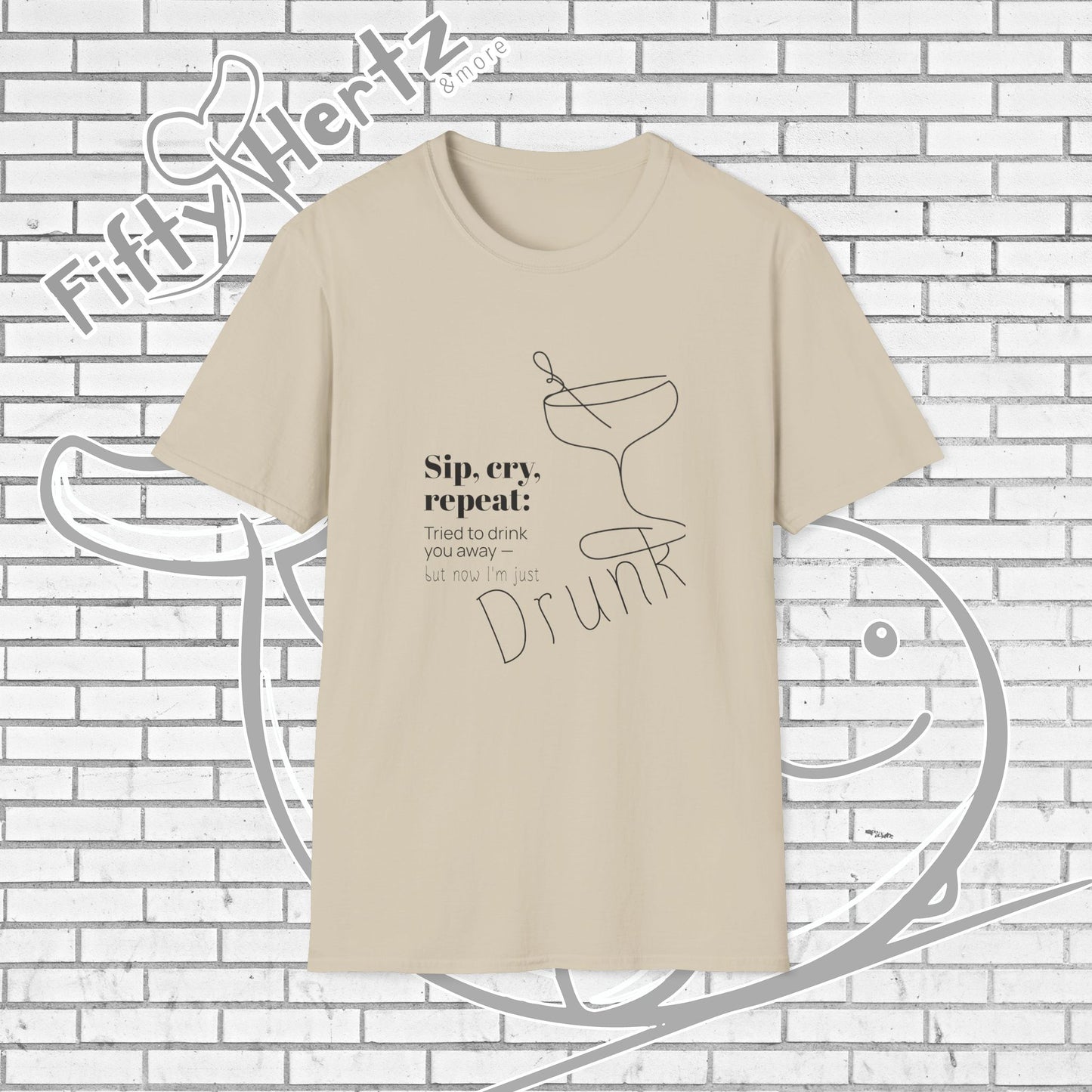 Sip, Cry, repeat (Light) Unisex T-Shirt