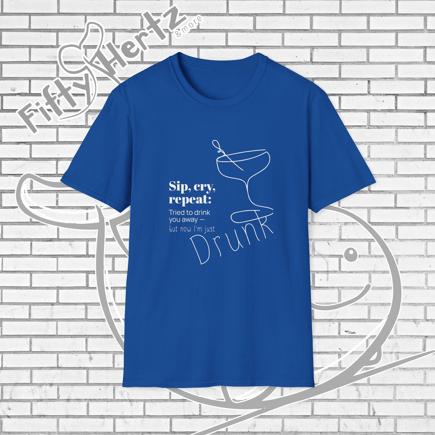 Sip, Cry, repeat (Dark) Unisex T-Shirt