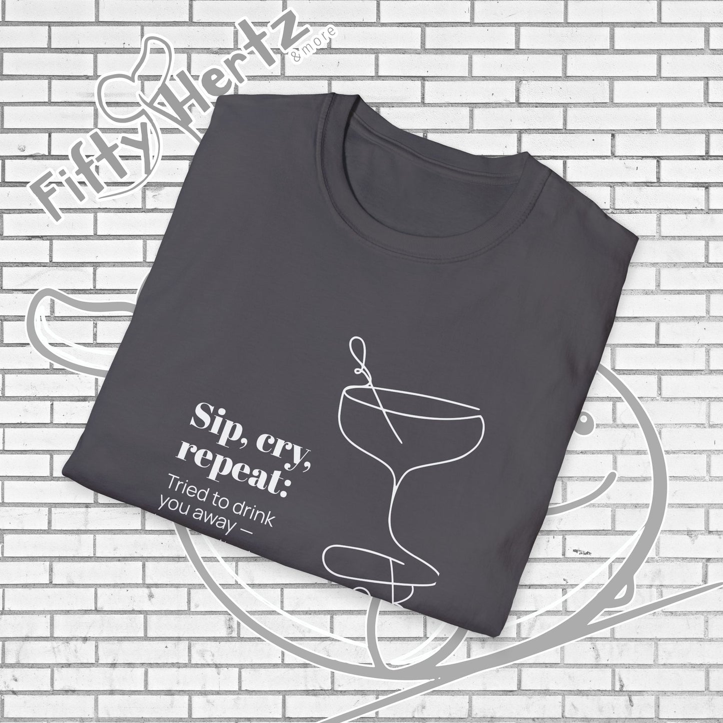 Sip, Cry, repeat (Dark) Unisex T-Shirt