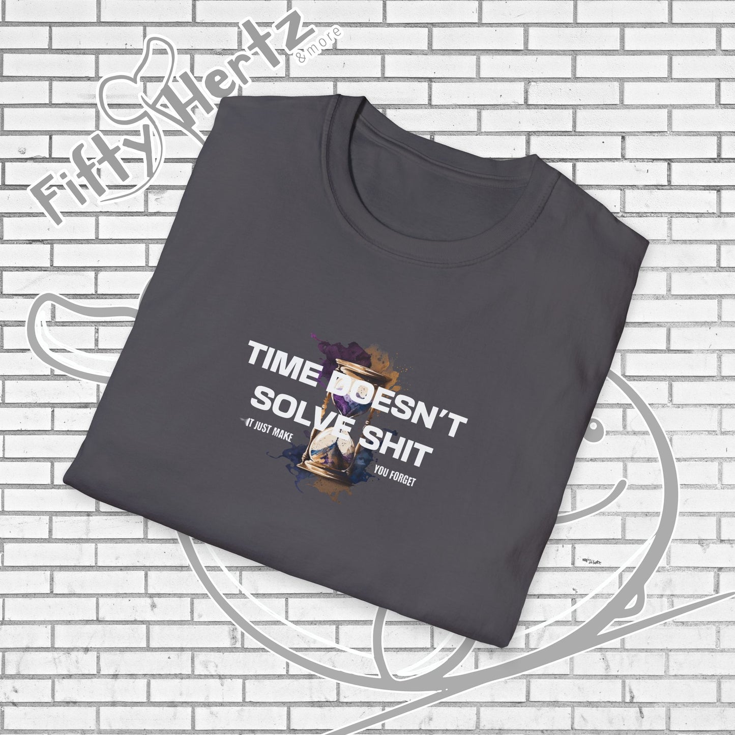 Time doesn't Solve (Dark) Unisex T-Shirt