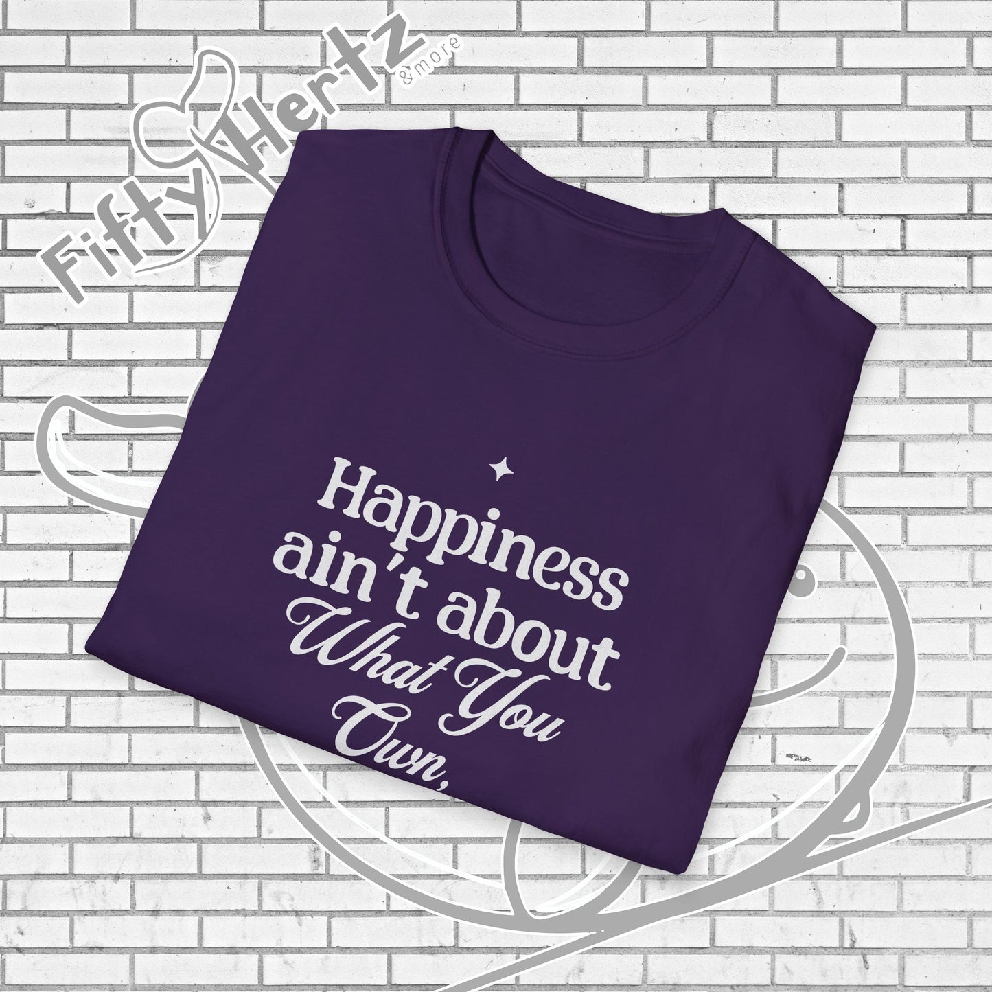 Happiness=let-go (Dark) Unisex T-Shirt