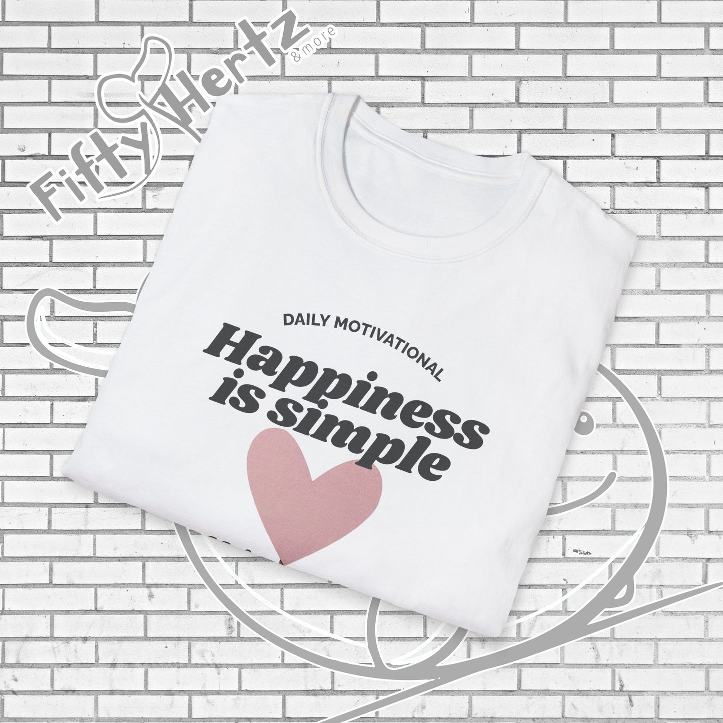 Simple Happiness (Light) Unisex T-Shirt