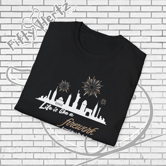 NYC firework (Dark) Unisex T-Shirt