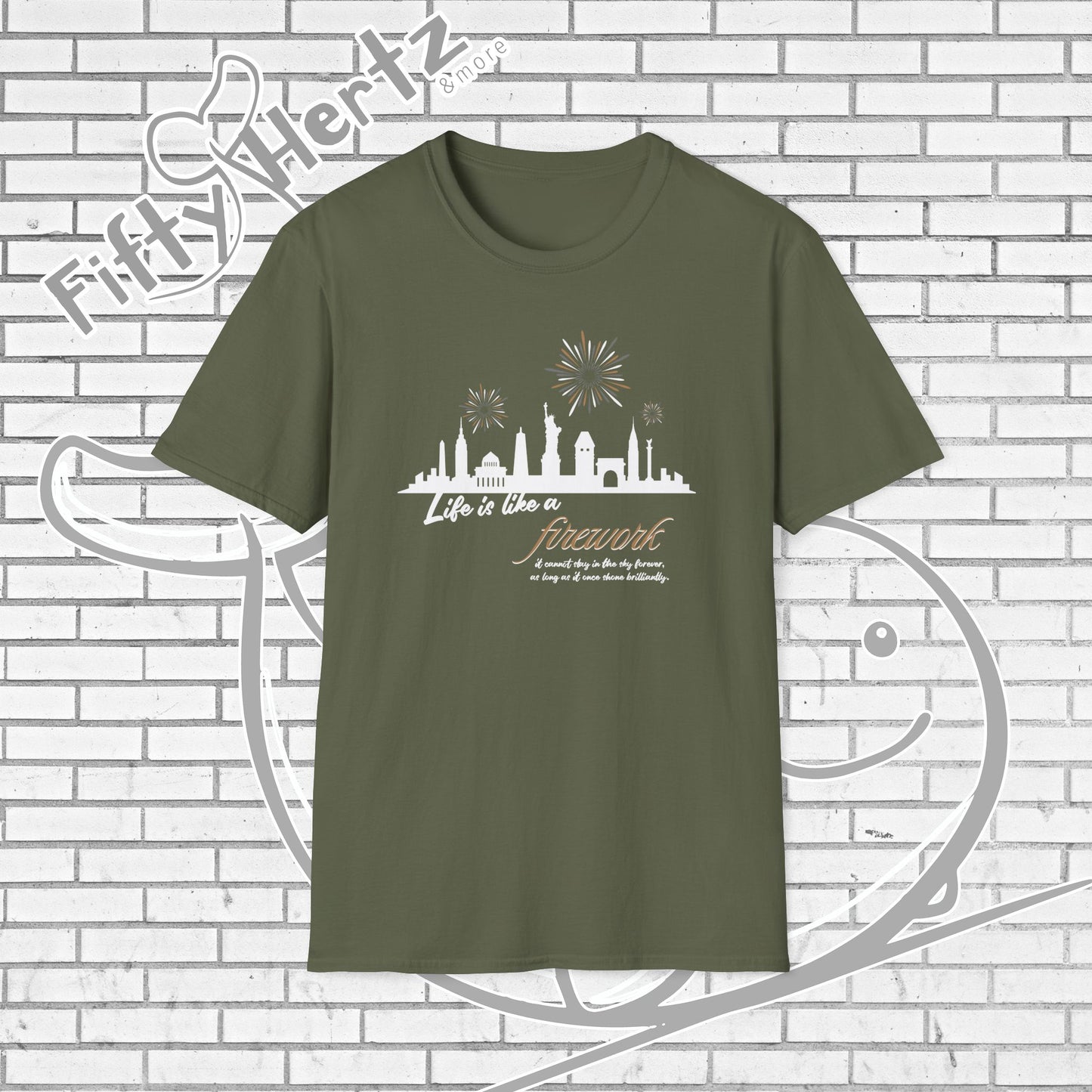 NYC firework (Dark) Unisex T-Shirt