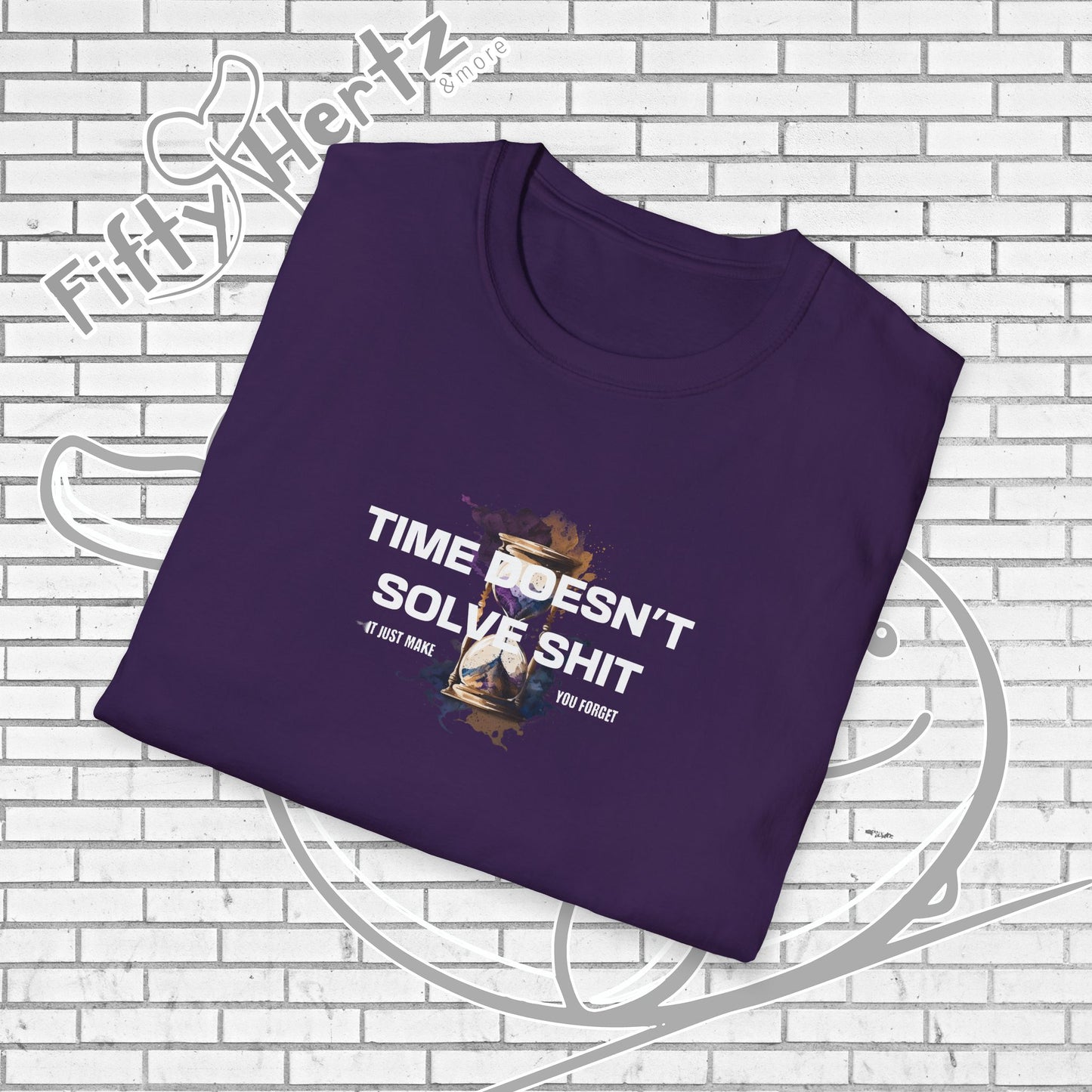 Time doesn't Solve (Dark) Unisex T-Shirt