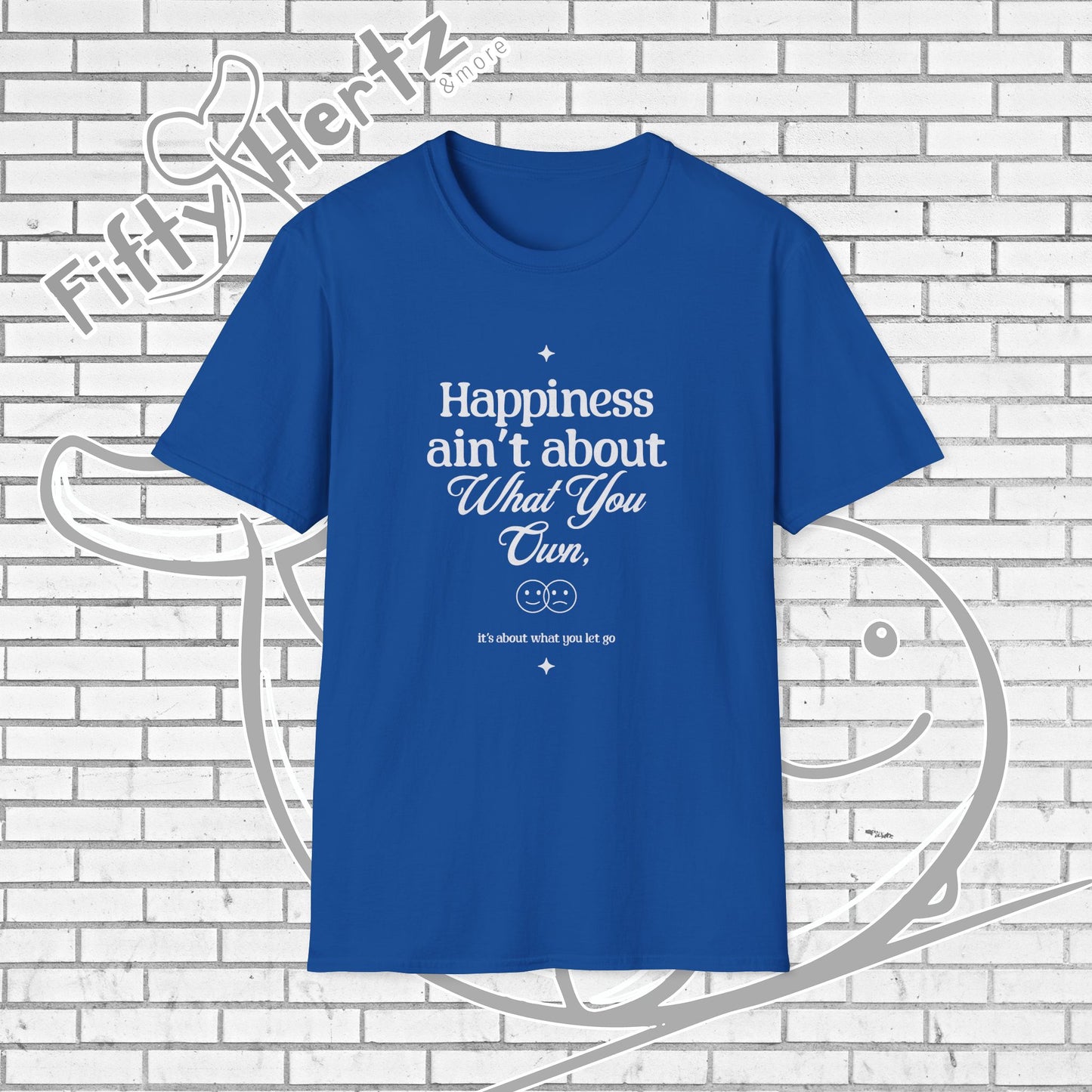 Happiness=let-go (Dark) Unisex T-Shirt