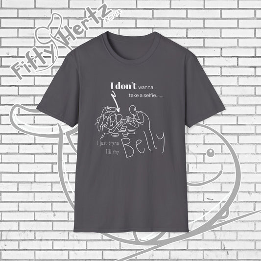 No Selfie (Dark) Unisex T-Shirt