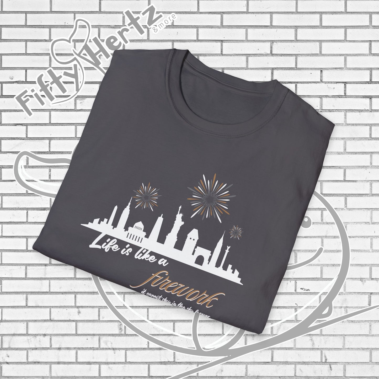 NYC firework (Dark) Unisex T-Shirt