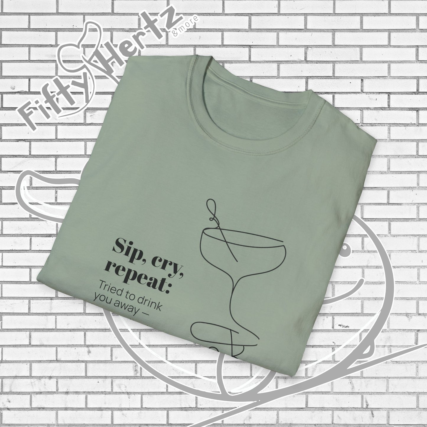 Sip, Cry, repeat (Light) Unisex T-Shirt