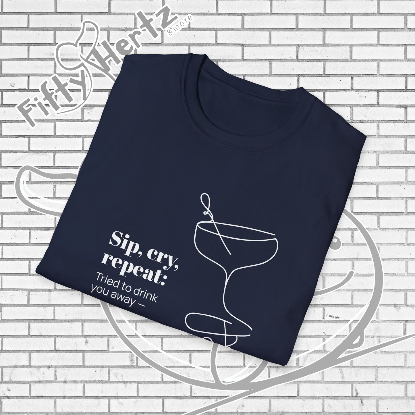 Sip, Cry, repeat (Dark) Unisex T-Shirt