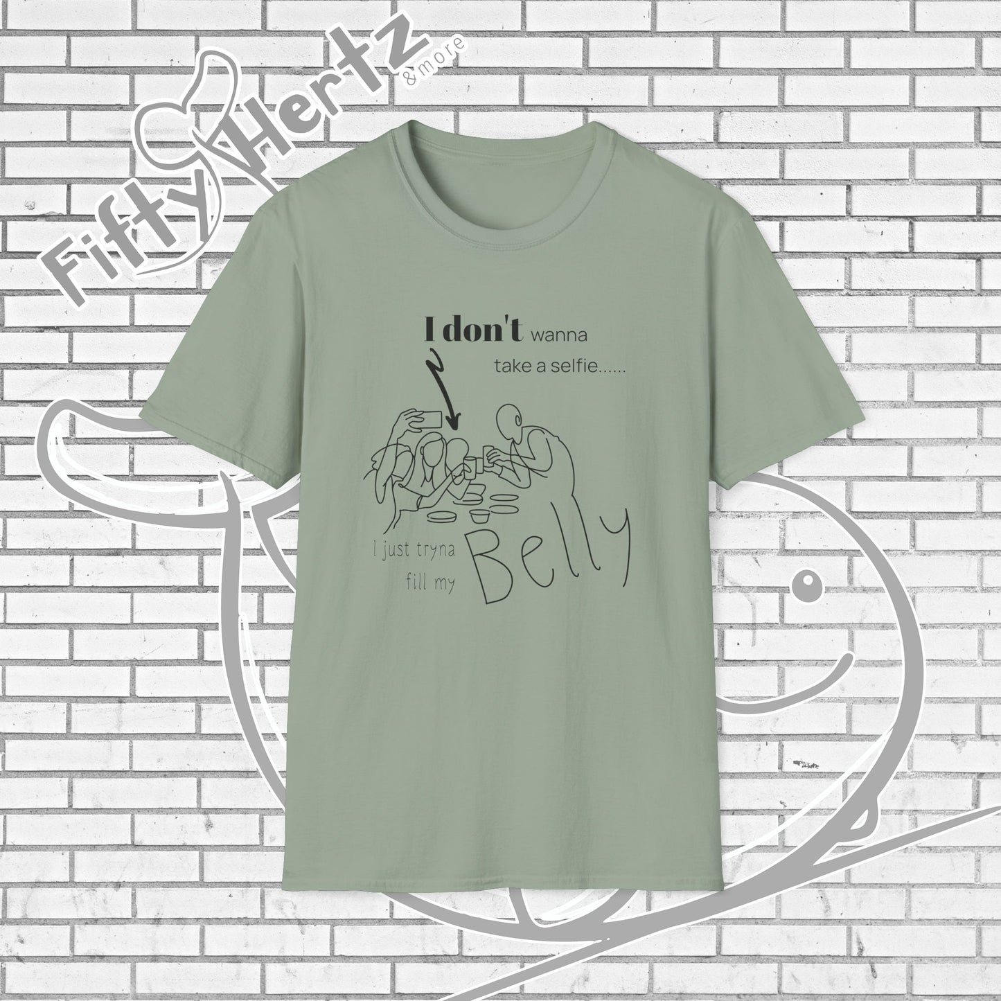 No Selfie (Light) Unisex T-Shirt