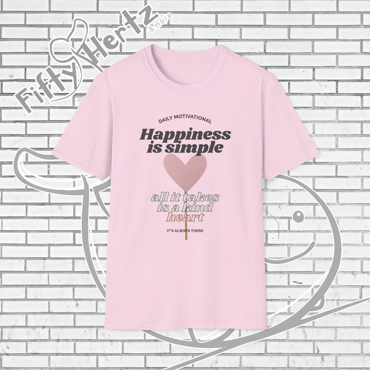 Simple Happiness (Light) Unisex T-Shirt