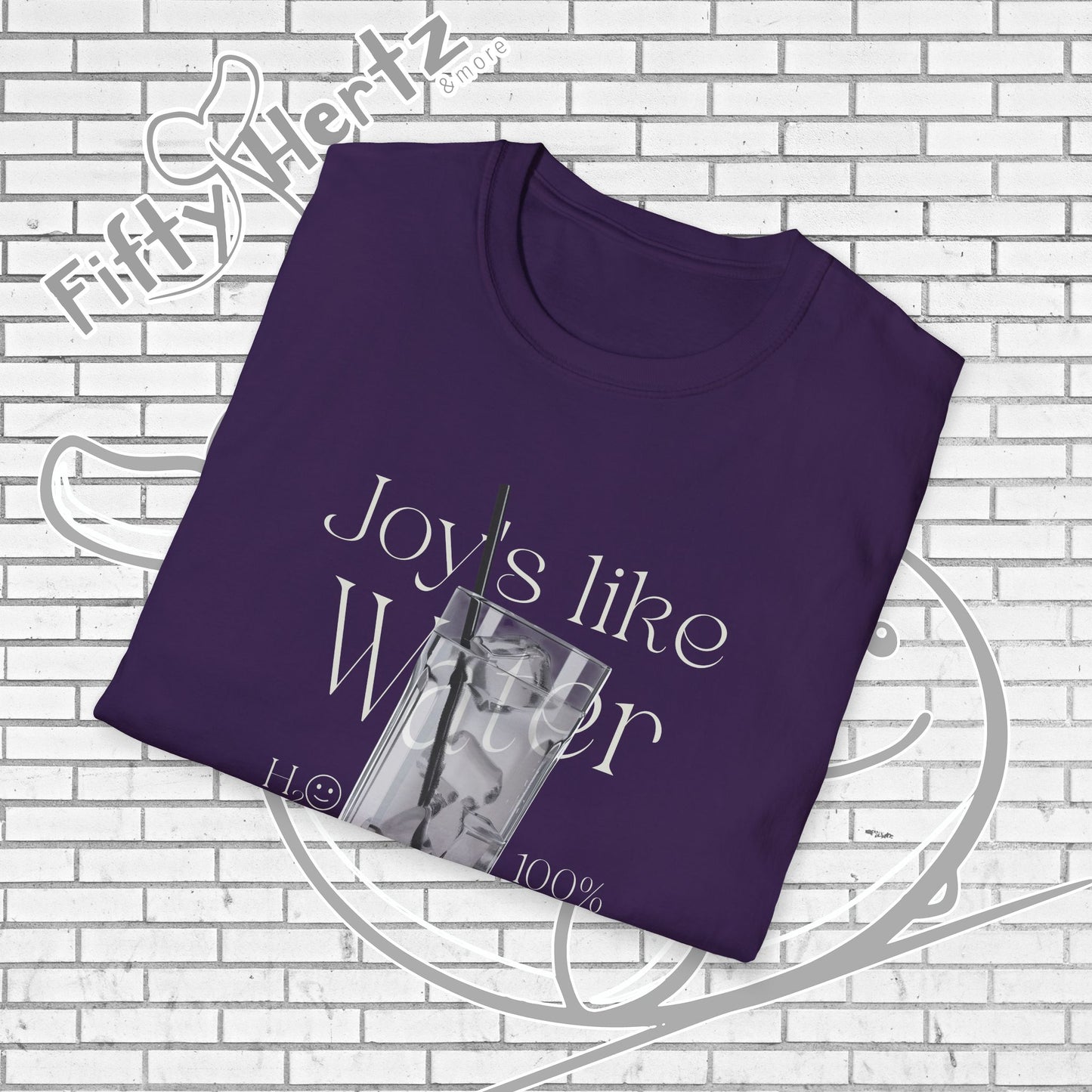 100% H2O (Dark) Unisex T-Shirt