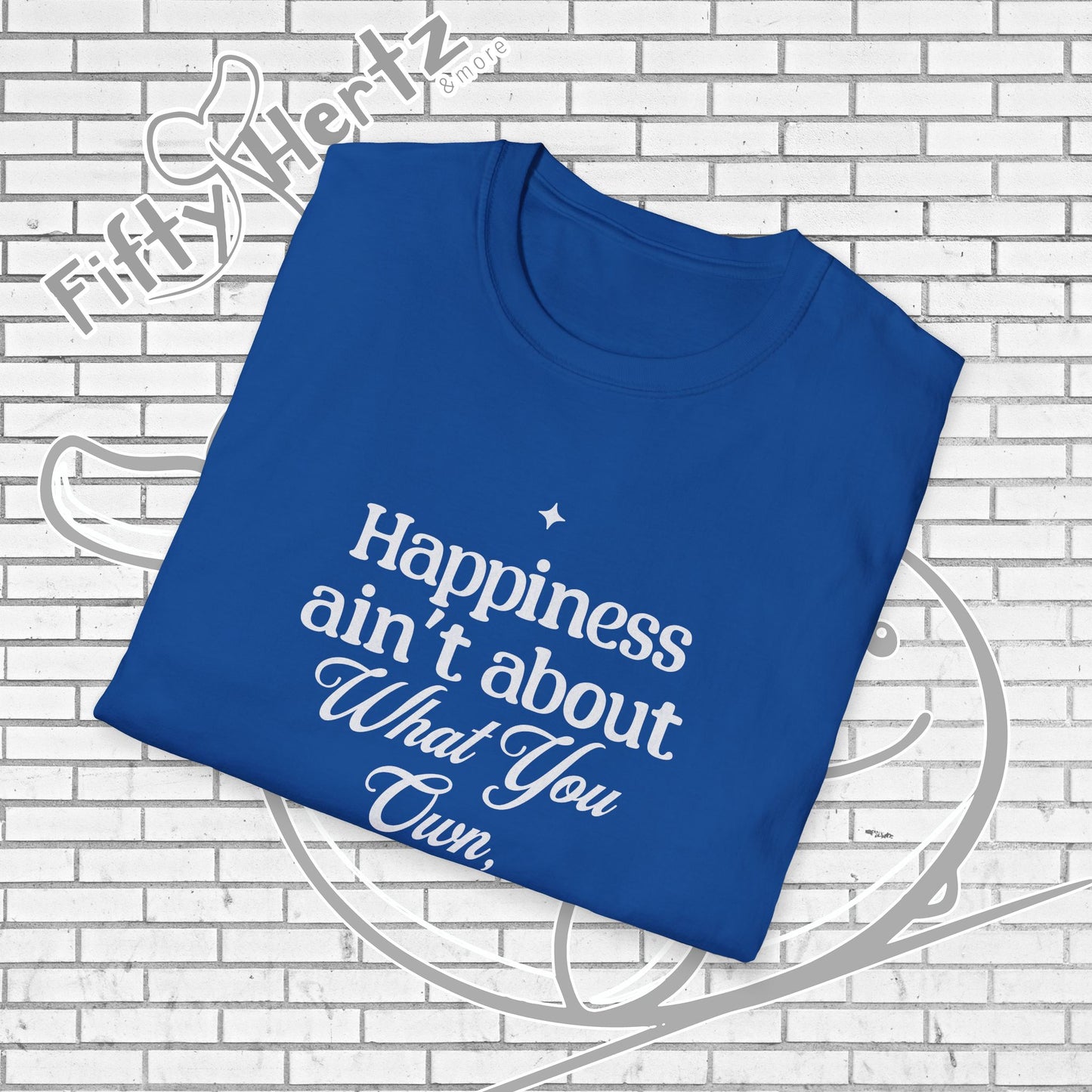 Happiness=let-go (Dark) Unisex T-Shirt