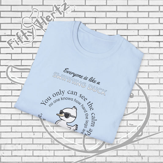 Swimming Duck (Light) Unisex T-Shirt