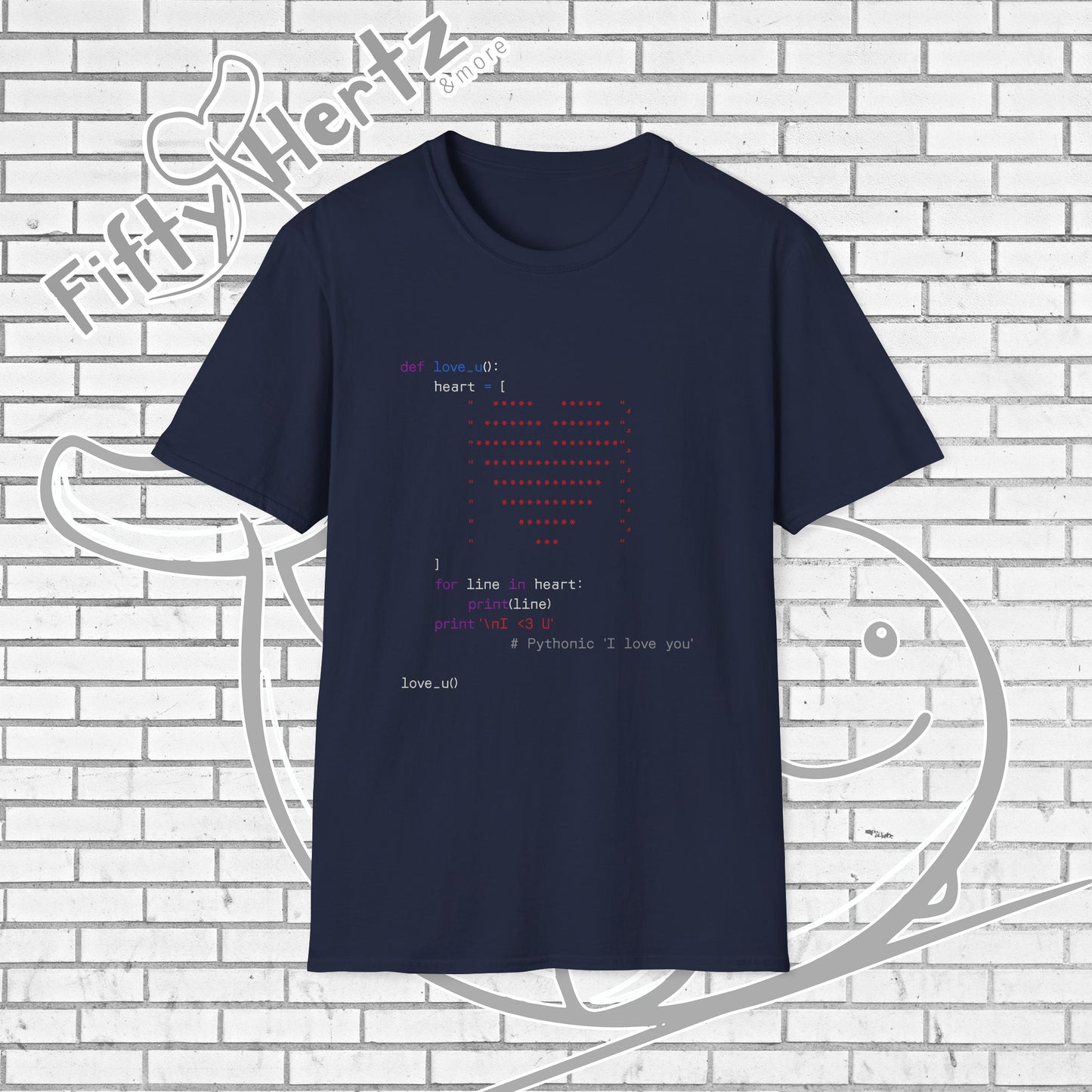 Coding for LOVE (Dark) Unisex T-Shirt