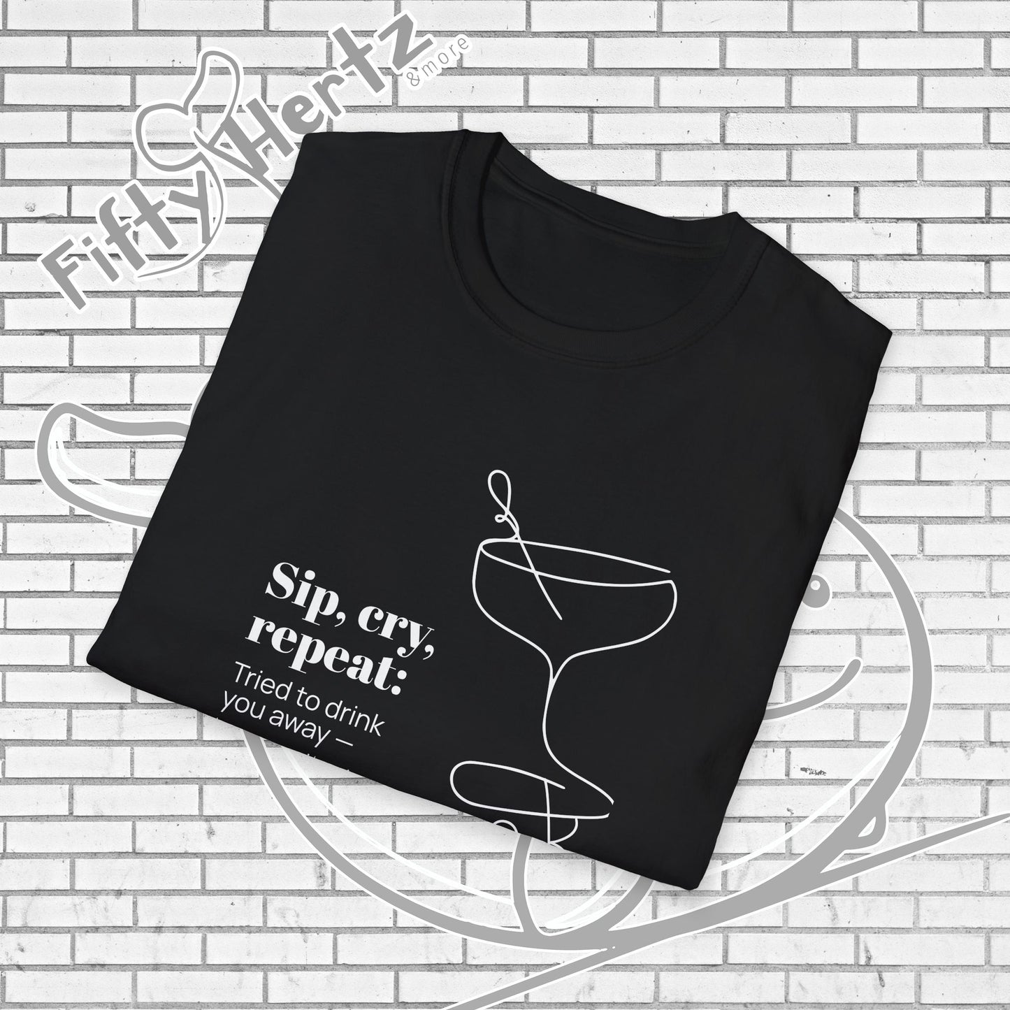 Sip, Cry, repeat (Dark) Unisex T-Shirt
