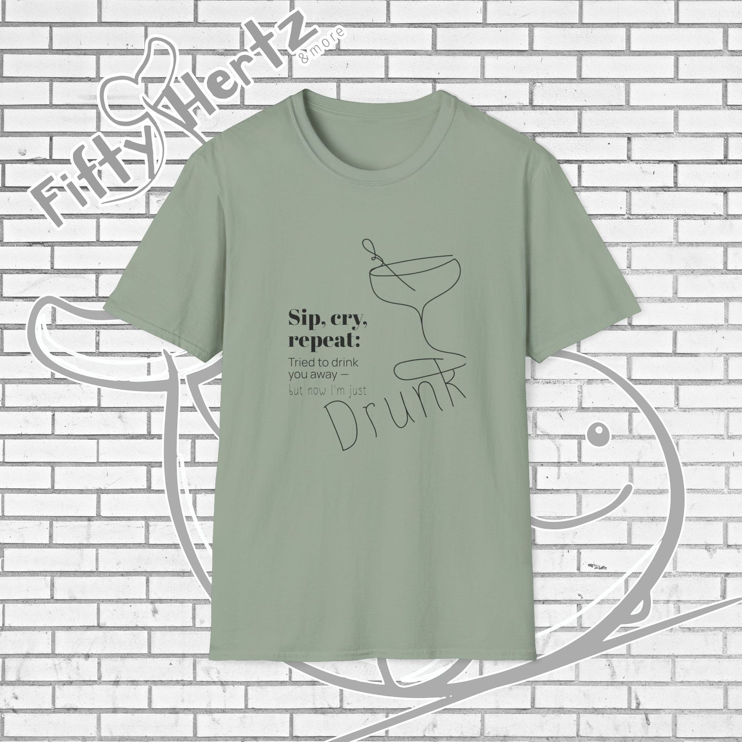 Sip, Cry, repeat (Light) Unisex T-Shirt