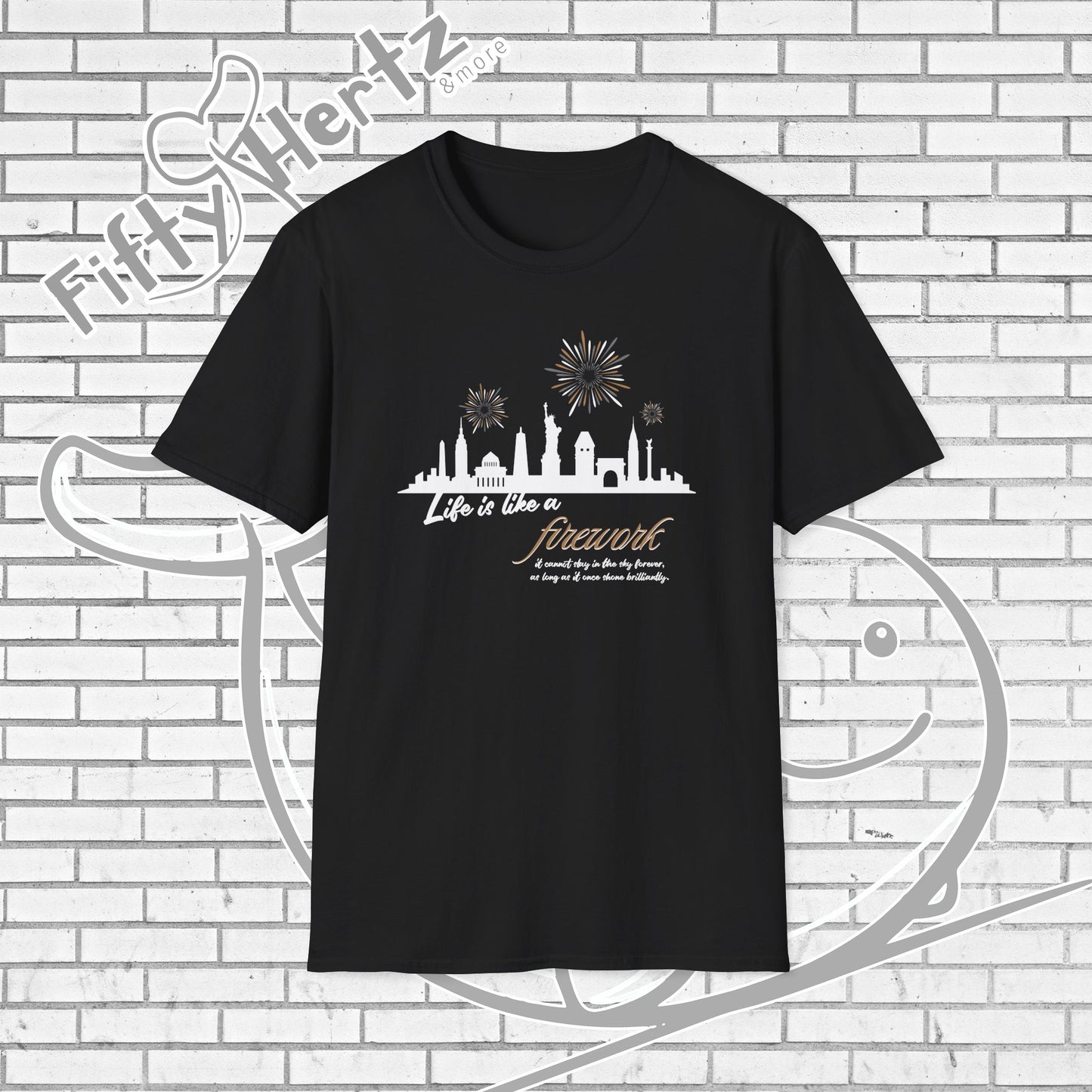NYC firework (Dark) Unisex T-Shirt