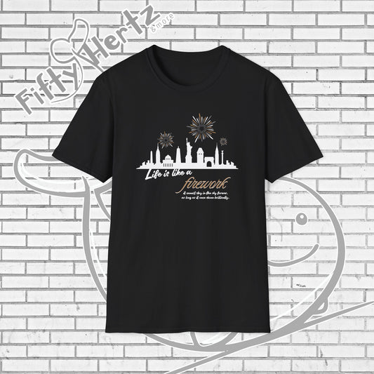 NYC firework (Dark) Unisex T-Shirt