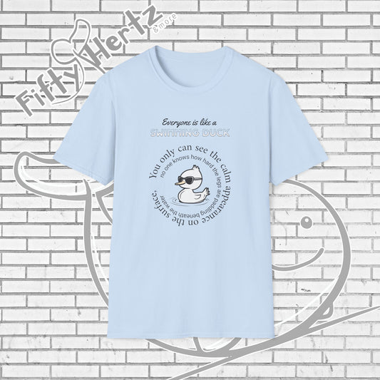 Swimming Duck (Light) Unisex T-Shirt