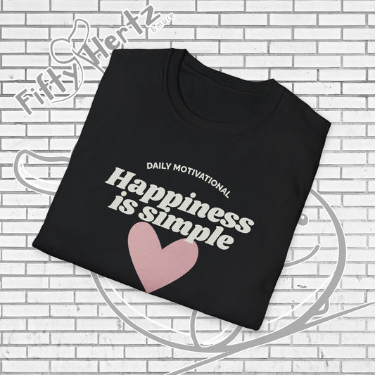 Simple Happiness (Dark) Unisex T-Shirt