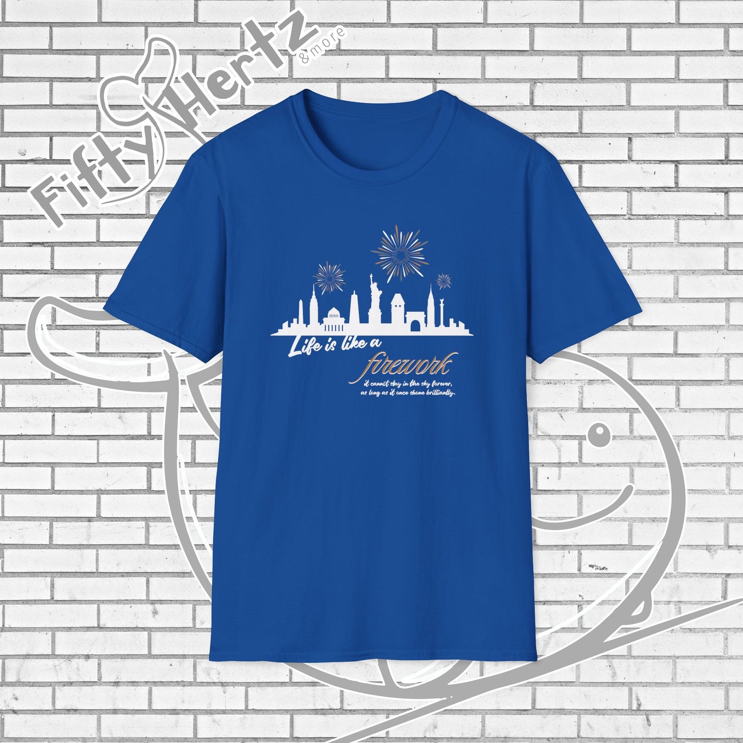 NYC firework (Dark) Unisex T-Shirt