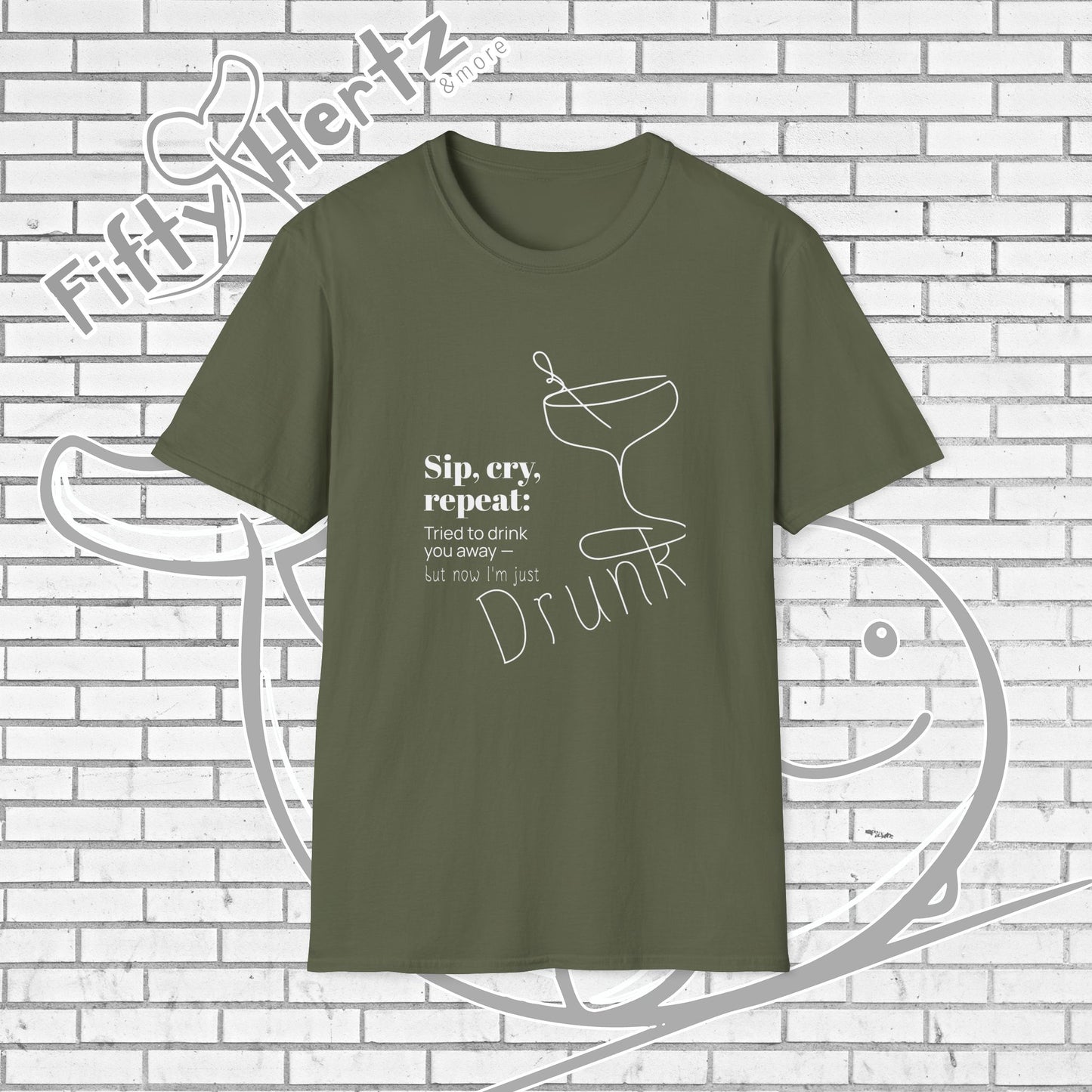 Sip, Cry, repeat (Dark) Unisex T-Shirt