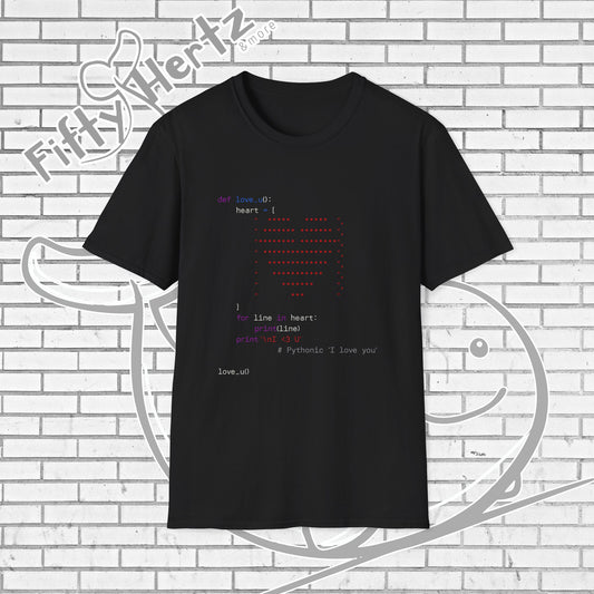 Coding for LOVE (Dark) Unisex T-Shirt