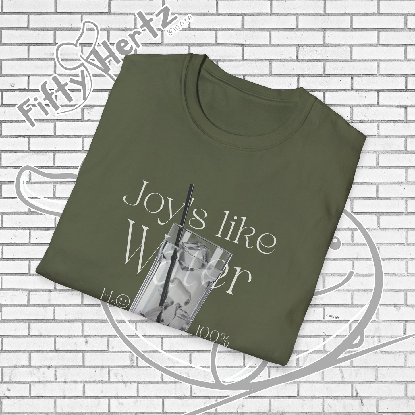 100% H2O (Dark) Unisex T-Shirt