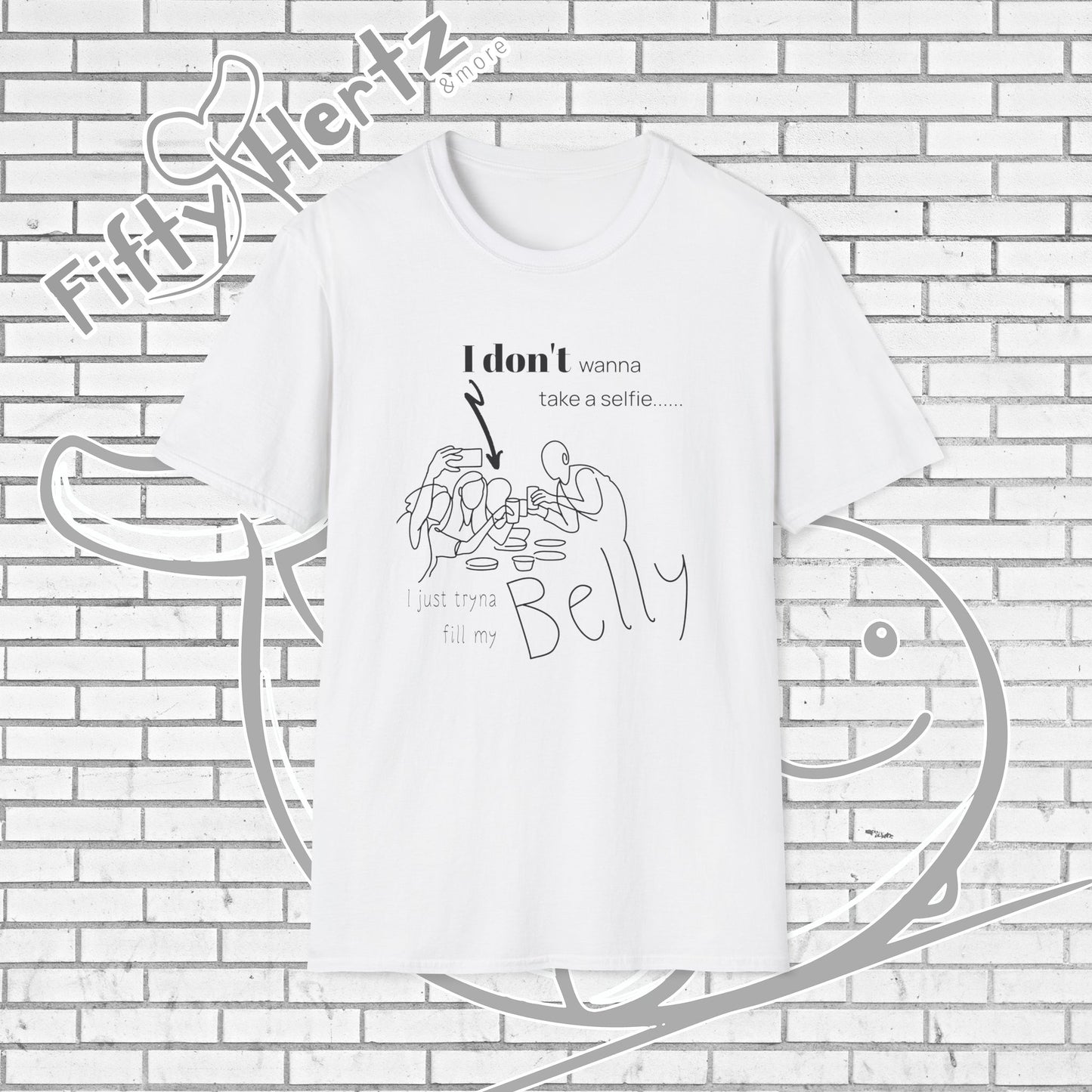 No Selfie (Light) Unisex T-Shirt