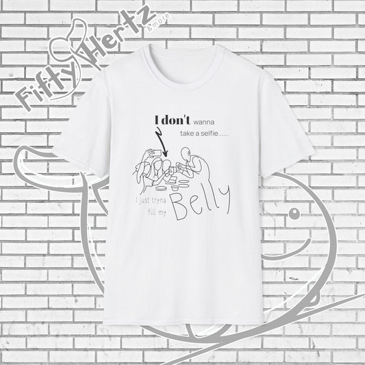 No Selfie (Light) Unisex T-Shirt