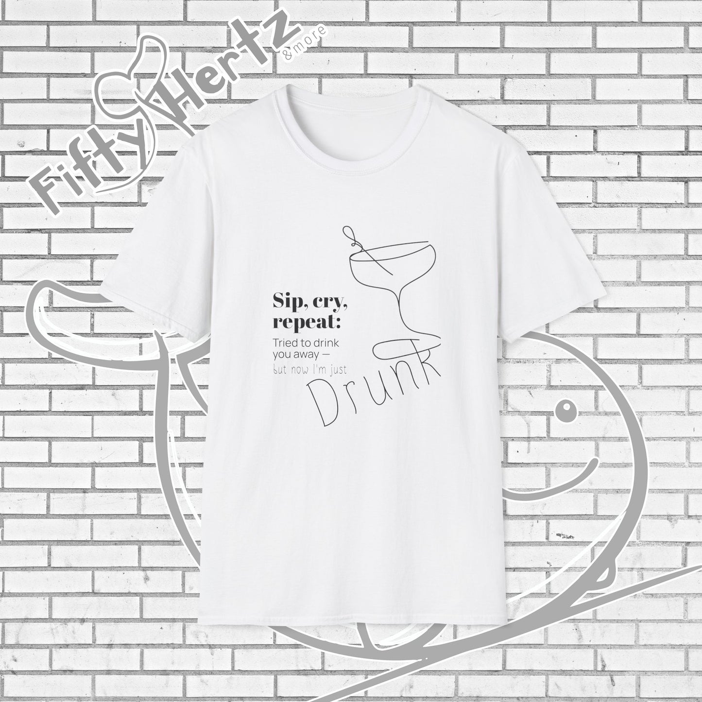 Sip, Cry, repeat (Light) Unisex T-Shirt