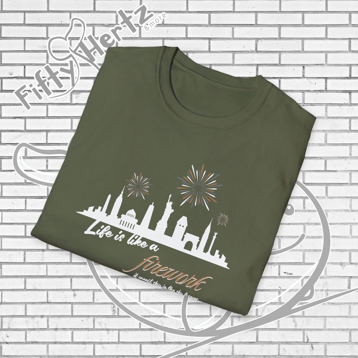 NYC firework (Dark) Unisex T-Shirt