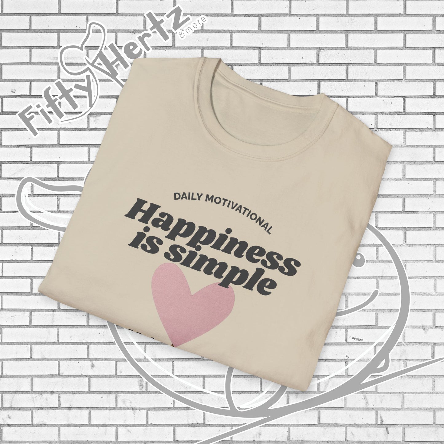 Simple Happiness (Light) Unisex T-Shirt