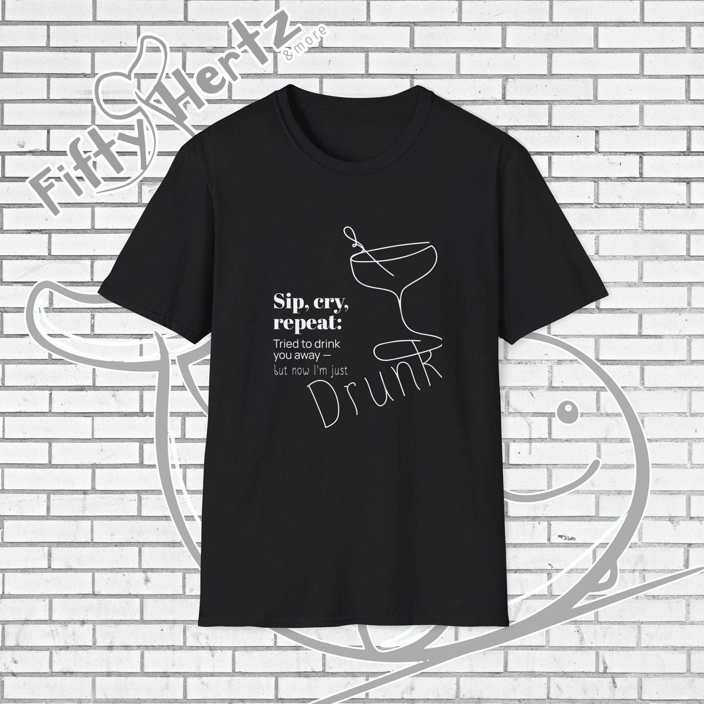 Sip, Cry, repeat (Dark) Unisex T-Shirt