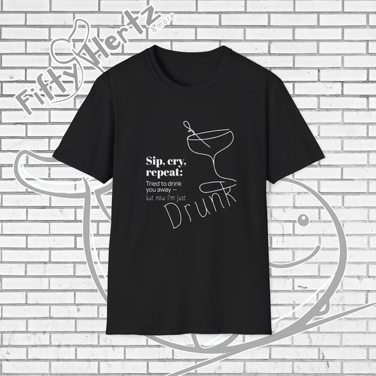 Sip, Cry, repeat (Dark) Unisex T-Shirt