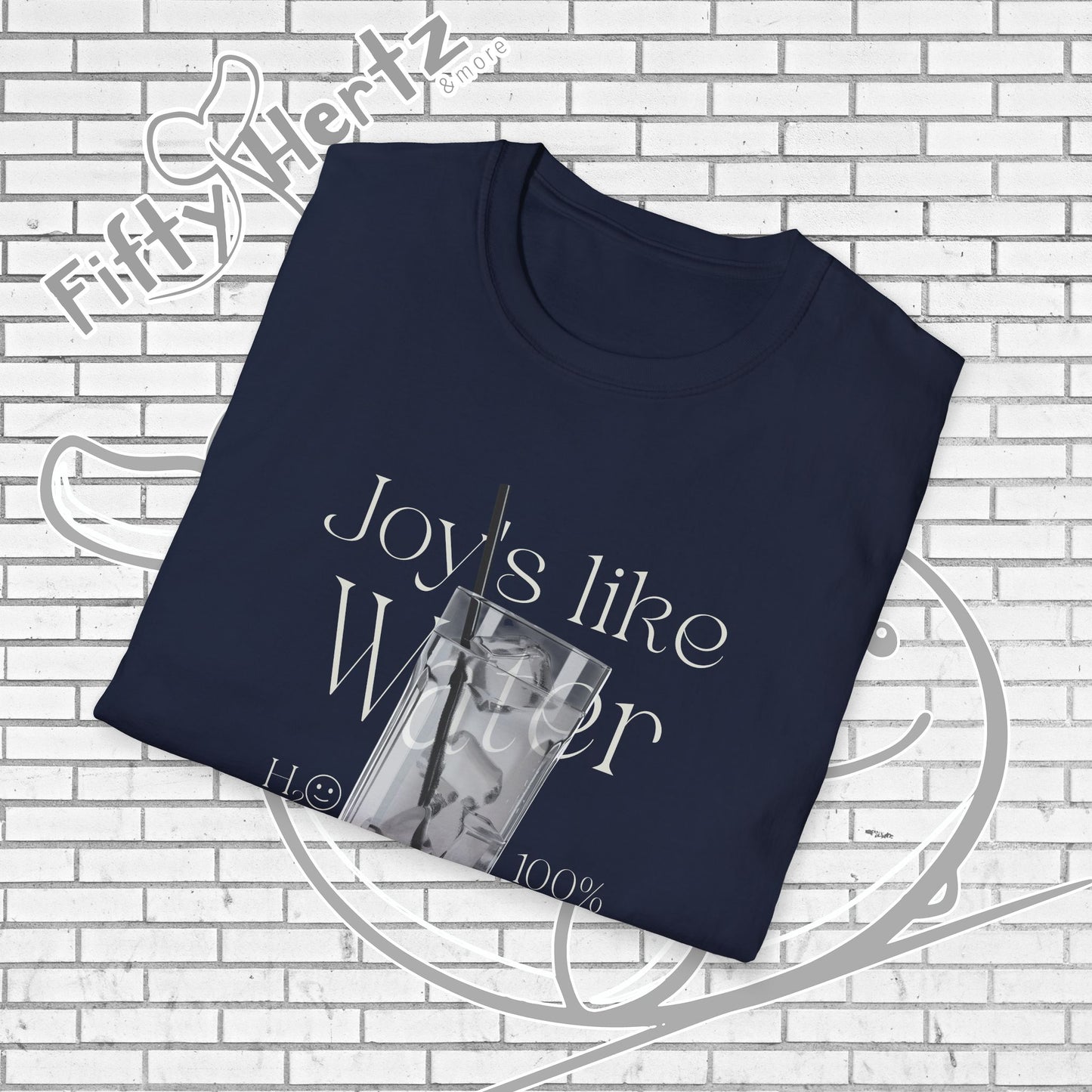 100% H2O (Dark) Unisex T-Shirt