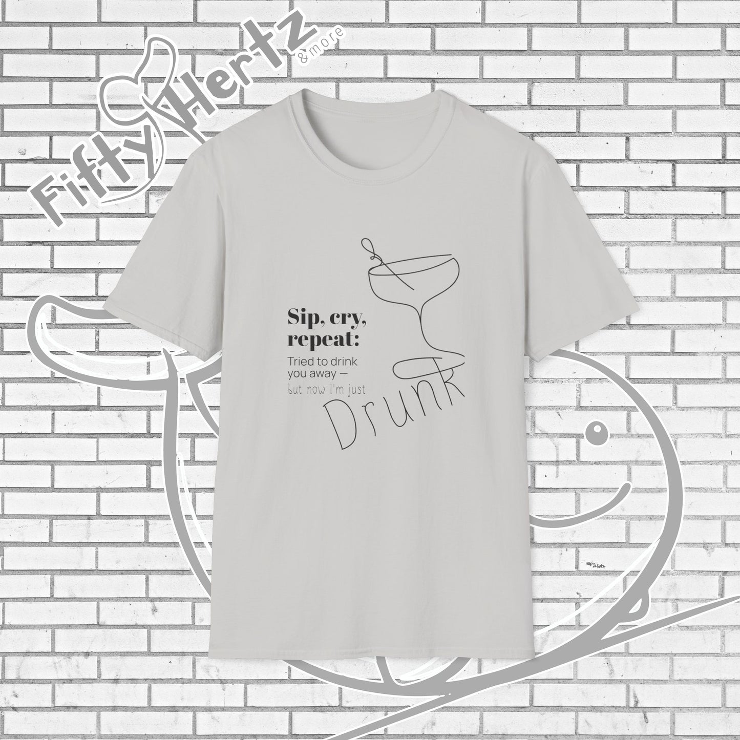Sip, Cry, repeat (Light) Unisex T-Shirt