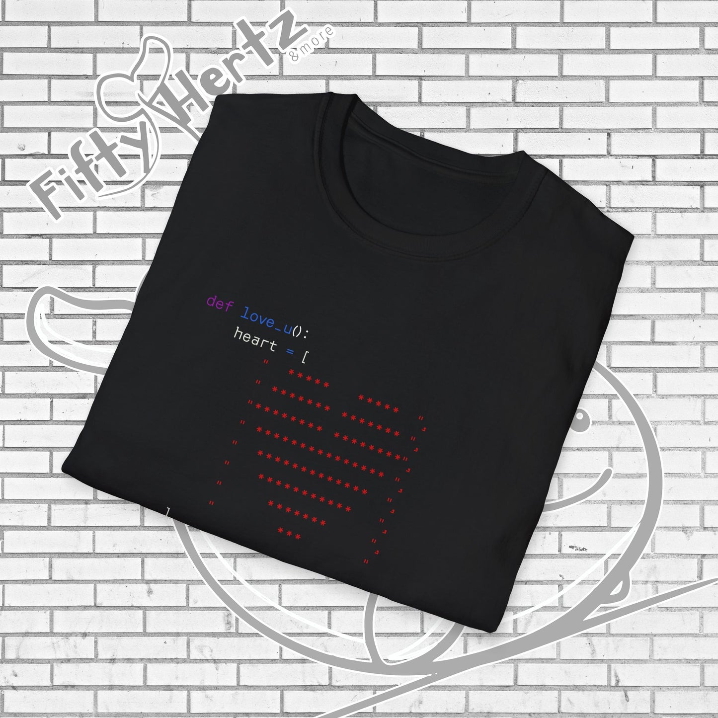 Coding for LOVE (Dark) Unisex T-Shirt